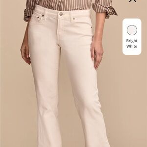Lucky Brand mid rise flare white